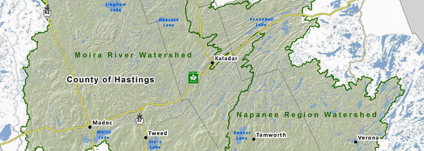 Map of the Quinte Watershed